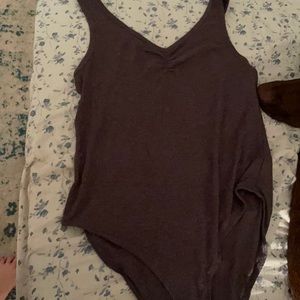 Dark grey body suit